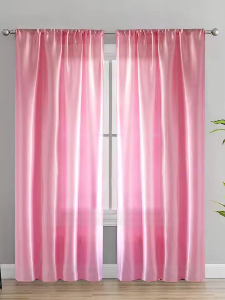 1pc Solid Color Contemporary Simple Sheer Curtain, Lightweight Semi-Transparent Partition Curtains for Living Room Bedroom Decor